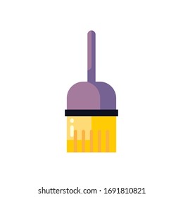 diseño de íconos de estilo plano de pincel, servicio de limpieza lavado equipo de higiene en el hogar interior doméstico trabajo doméstico y mantenimiento del hogar Tema Vector ilustración
