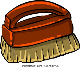 Pincel para la limpieza del suelo, ilustración, vector sobre fondo blanco