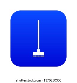 Brush for a floor icon digital blue for any design isolated on white vector illustration