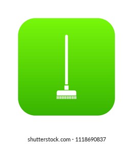 Brush for a floor icon digital green for any design isolated on white vector illustration
