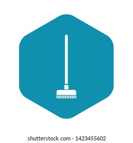 Brush for a floor icon in simple style on a white background vector illustration