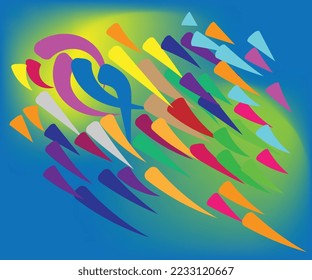 brush flower background for wallpaper and theme