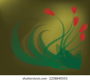 brush flower background for wallpaper and theme