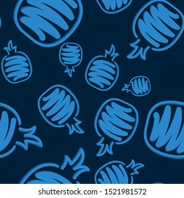 Brush fruits pattern in abstract style. Seamless floral wallpaper. Multi-colored fruit vector drawing. Modern floral background. Ornament illustration. Bright summer background illustration