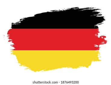 Brush Germany Flag Premium Vector
