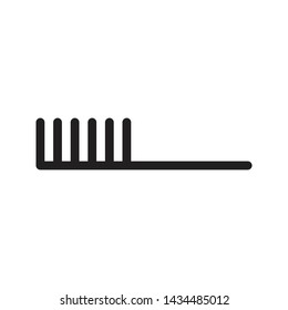 brush glyph flat vector icon