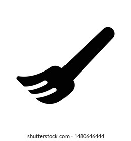 brush glyph flat vector icon