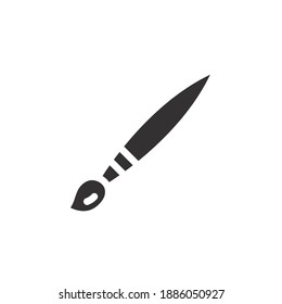Icono de broche de glifo para plantilla y aplicación web. Ilustración vectorial. diseño sobre fondo blanco. EPS 10