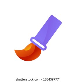Brush gradient vector icon. drawing tool icon. Flat design icon ready to use for website, mobile app, presentation and any other projects.