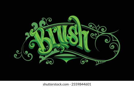 BRUSH graffiti custom style design