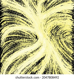 Brush Green vector doodle background with leaves. Colorful abstract illustration with leaves in doodle style.