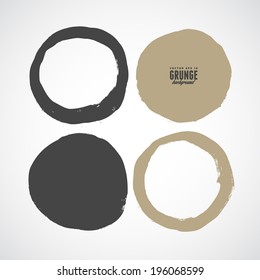 Brush Grunge Circle Vector Texture