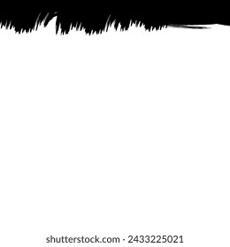 Brush Grunge Header vector. Ink illustration 