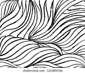 Brush grunge pattern. White and black vector.