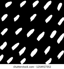 Brush grunge pattern. White and black vector.