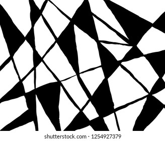 Brush grunge pattern. White and black vector.