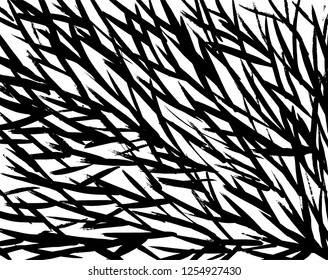 Brush grunge pattern. White and black vector.