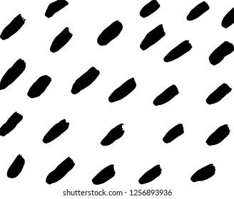 Brush grunge pattern. White and black vector.