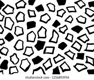 Brush grunge pattern. White and black vector.