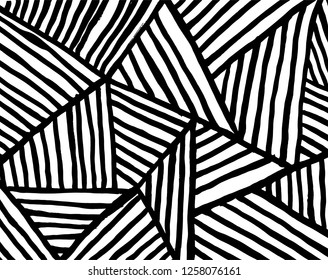 Brush grunge pattern. White and black vector.