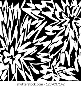 Brush grunge pattern. White and black vector.