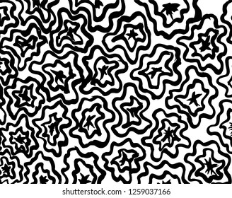 Brush grunge pattern. White and black vector.