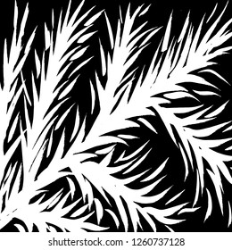 Brush grunge pattern. White and black vector.