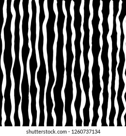 Brush grunge pattern. White and black vector.