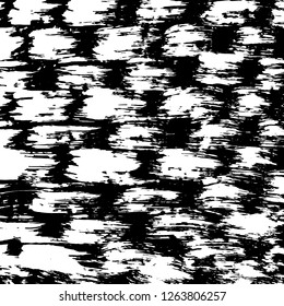 Brush grunge pattern. White and black vector.