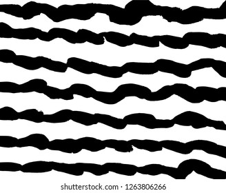 Brush grunge pattern. White and black vector.