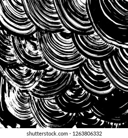Brush grunge pattern. White and black vector.