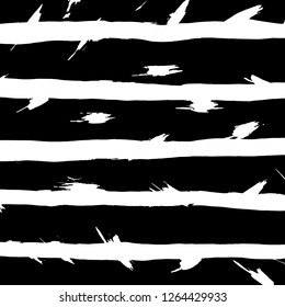 Brush grunge pattern. White and black vector.