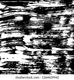Brush grunge pattern. White and black vector.