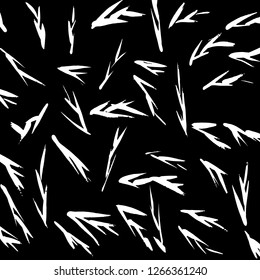 Brush grunge pattern. White and black vector.