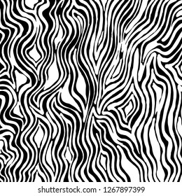Brush grunge pattern. White and black vector.