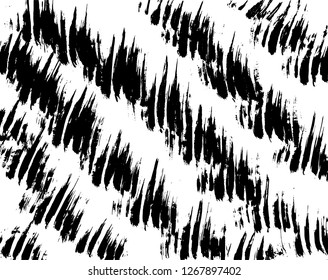 Brush grunge pattern. White and black vector.