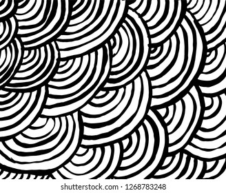 Brush grunge pattern. White and black vector.