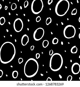 Brush grunge pattern. White and black vector.
