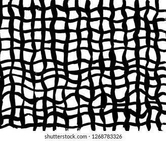 Brush grunge pattern. White and black vector.