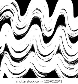 Brush grunge pattern. White and black vector.