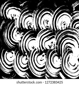 Brush grunge pattern. White and black vector.