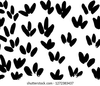 Brush grunge pattern. White and black vector.