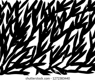 Brush grunge pattern. White and black vector.