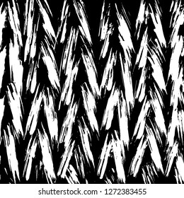 Brush grunge pattern. White and black vector.