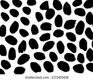 Brush grunge pattern. White and black vector.
