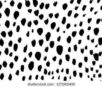 Pincel patrón de grunge.Vector blanco y negro.