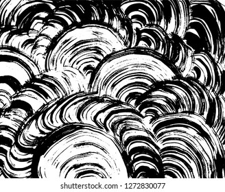 Brush grunge pattern. White and black vector.