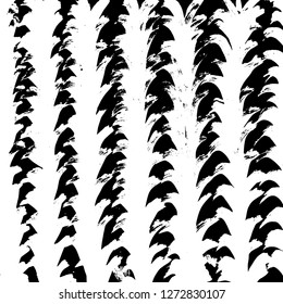 Brush grunge pattern. White and black vector.