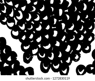 Brush grunge pattern. White and black vector.