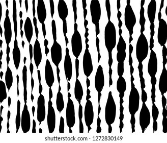 Brush grunge pattern. White and black vector.